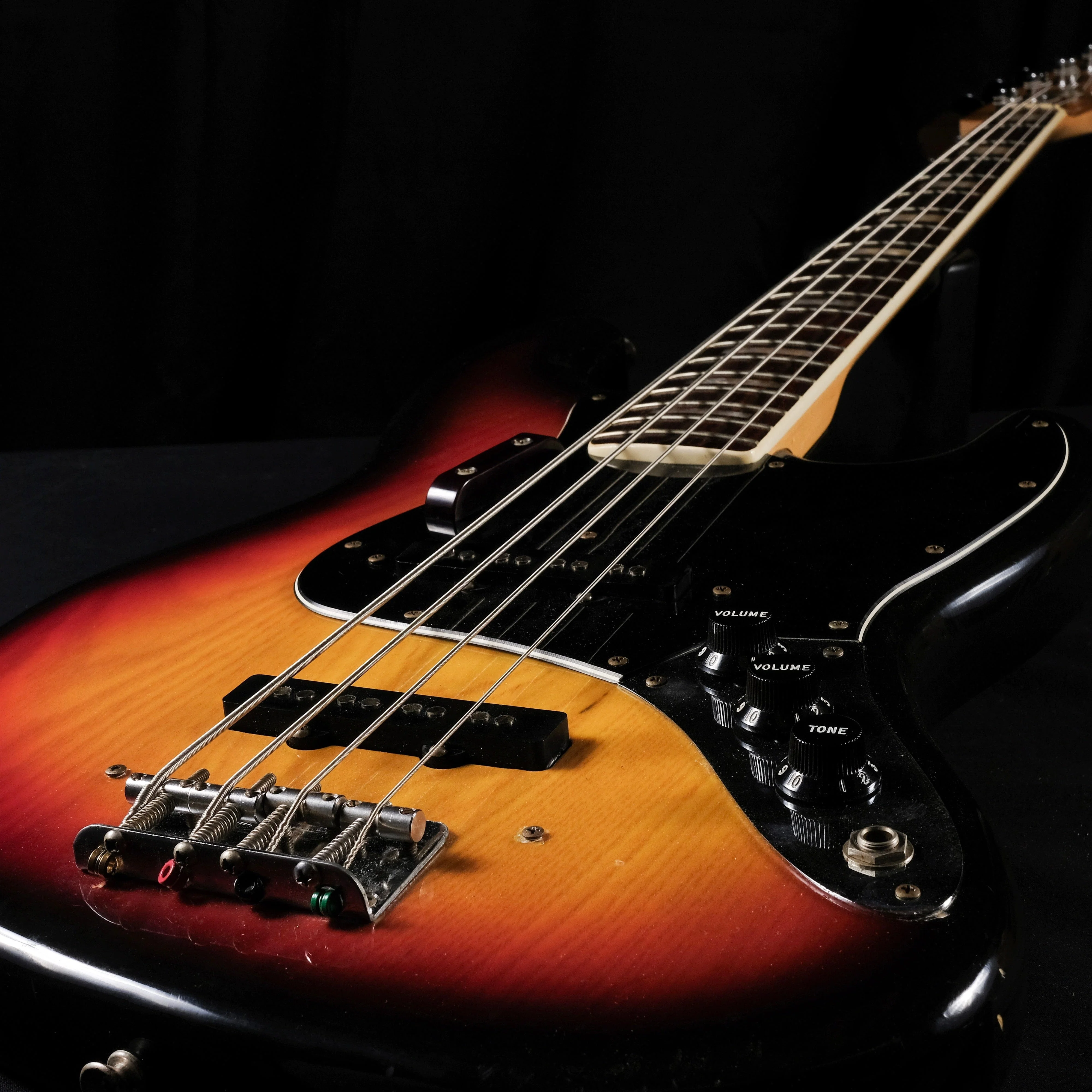Vintage 1978 Fender Jazz Bass Block Inlay Rosewood Fingerboard Sunburst OHSC - Image 4