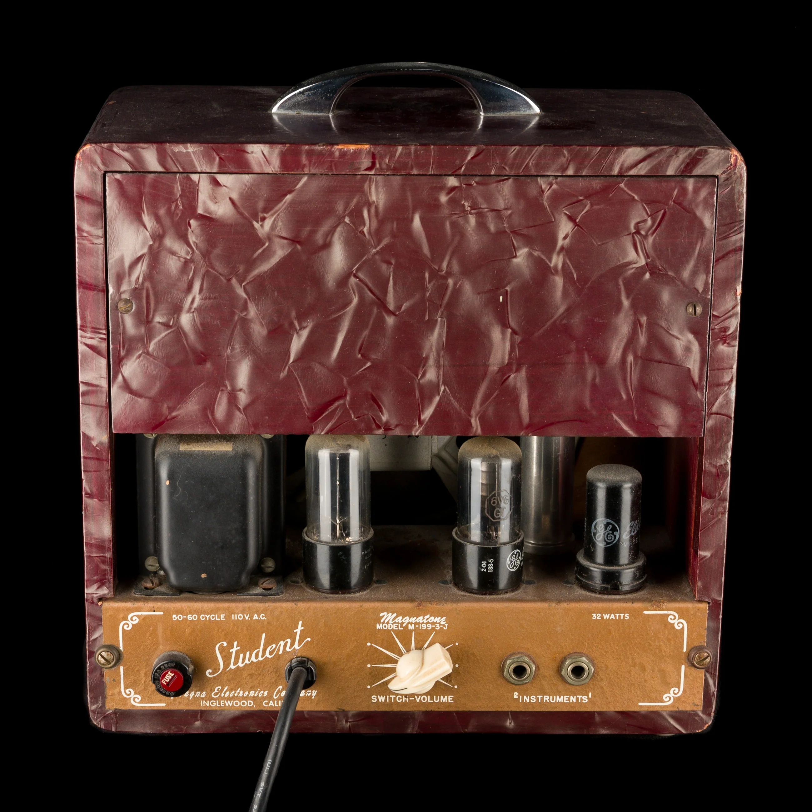 Vintage Magnatone Lap Steel and Matching Student Model M199-3-J Combo Guitar Amplifier - Image 13
