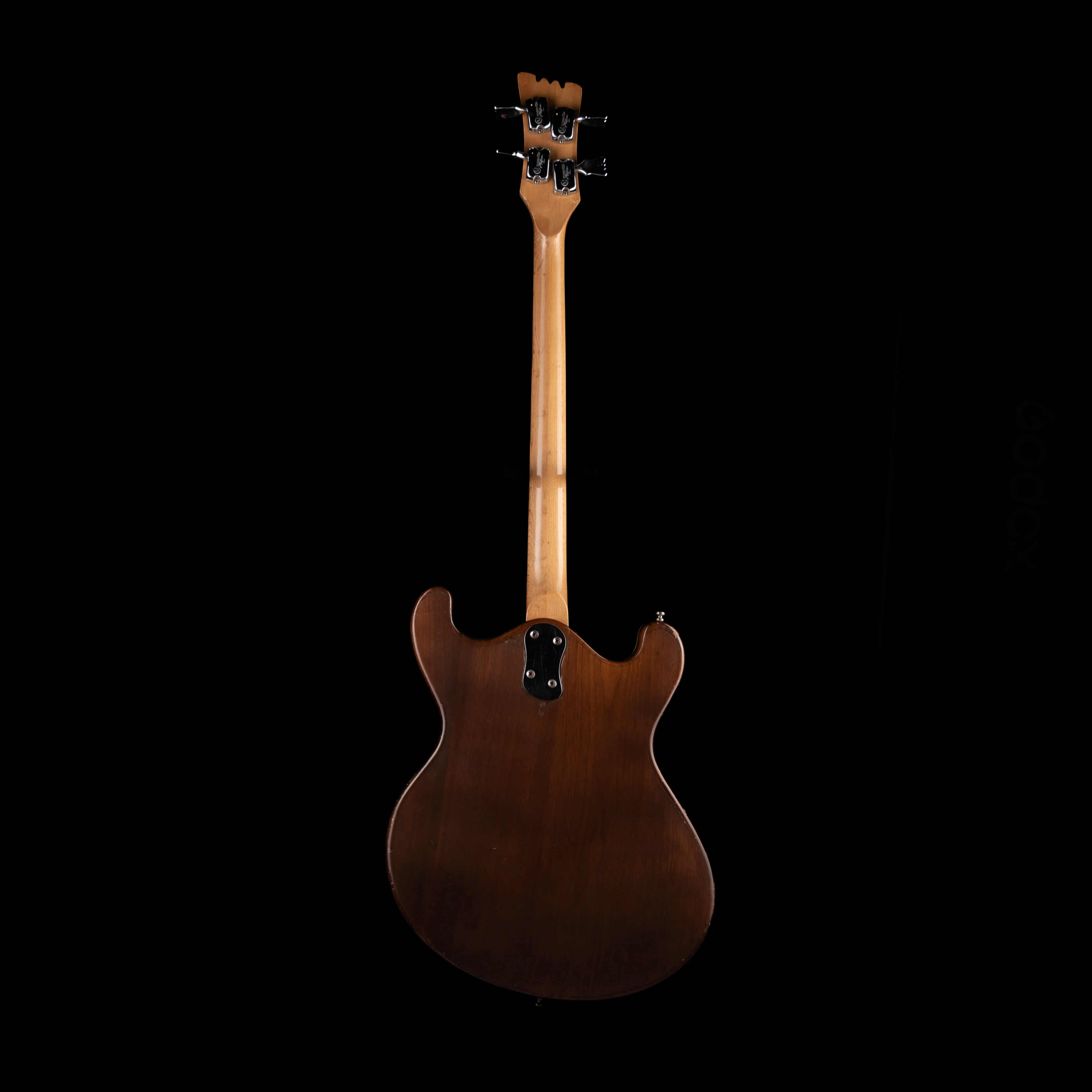 Vintage 60's Mosrite Joe Maphis Bass Natural With OHSC - Image 18