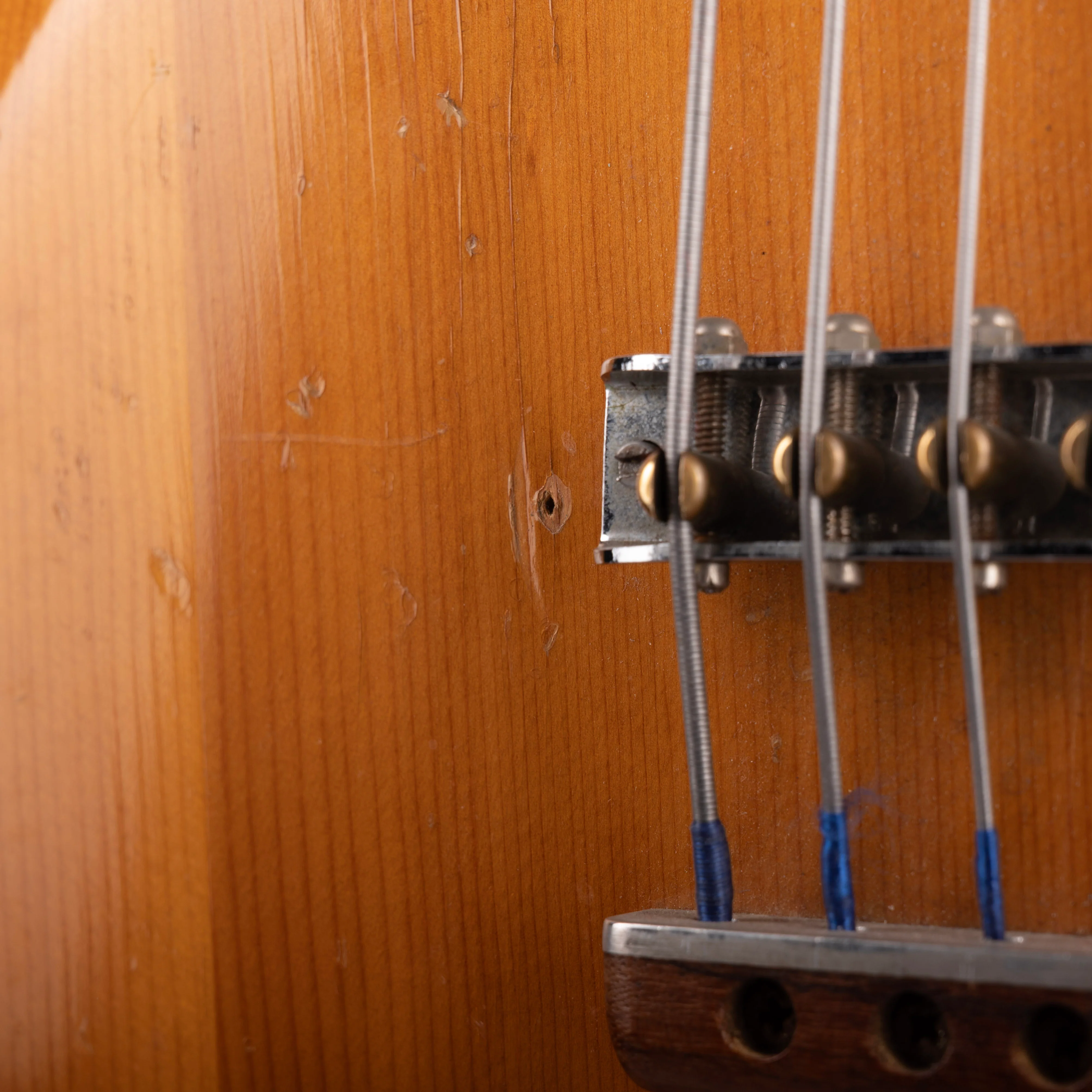 Vintage 60's Mosrite Joe Maphis Bass Natural With OHSC - Image 8