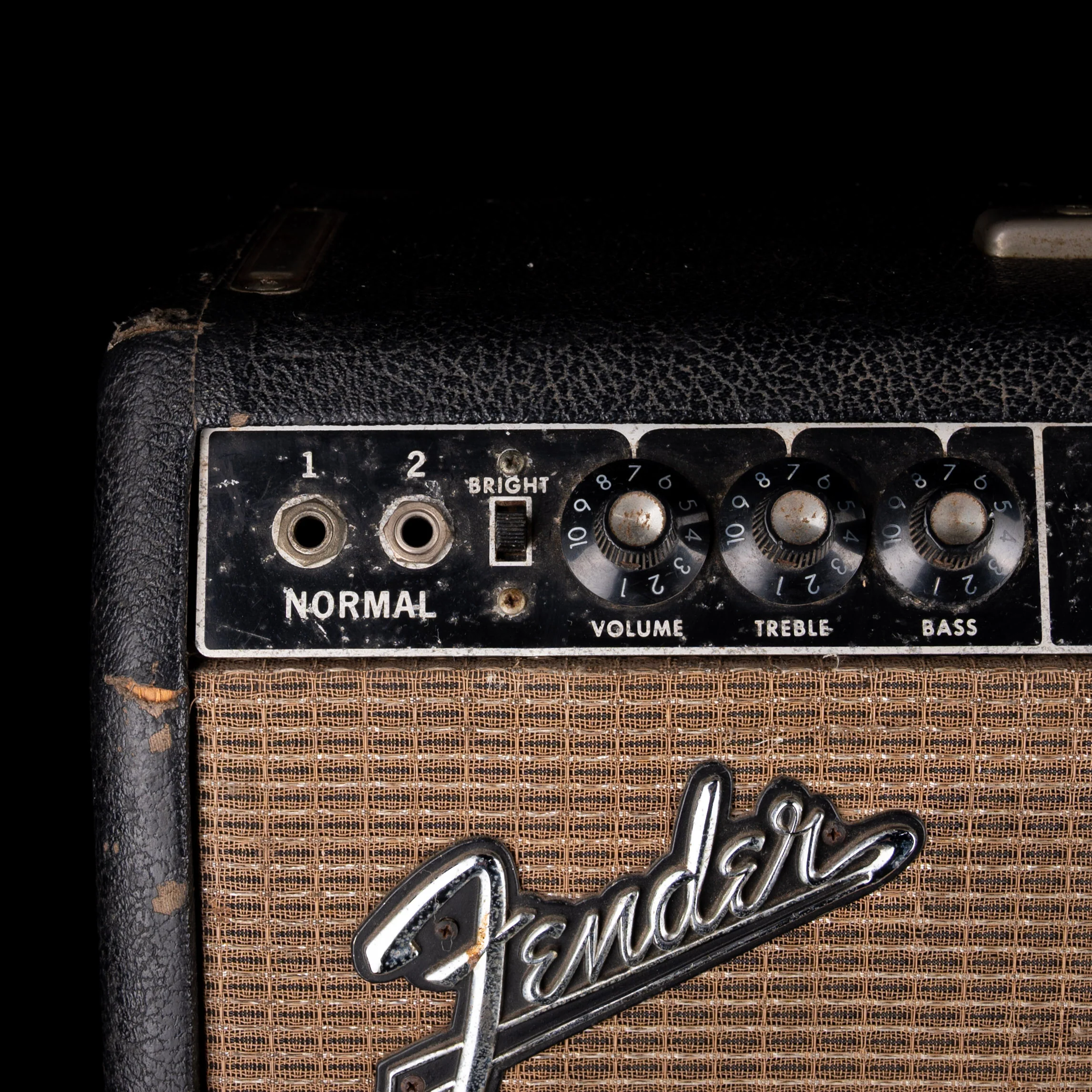 Vintage Pre-CBS 1964 Fender Vibrolux Reverb 35-Watt 2x10" Guitar Amp Combo With Cover - Image 3