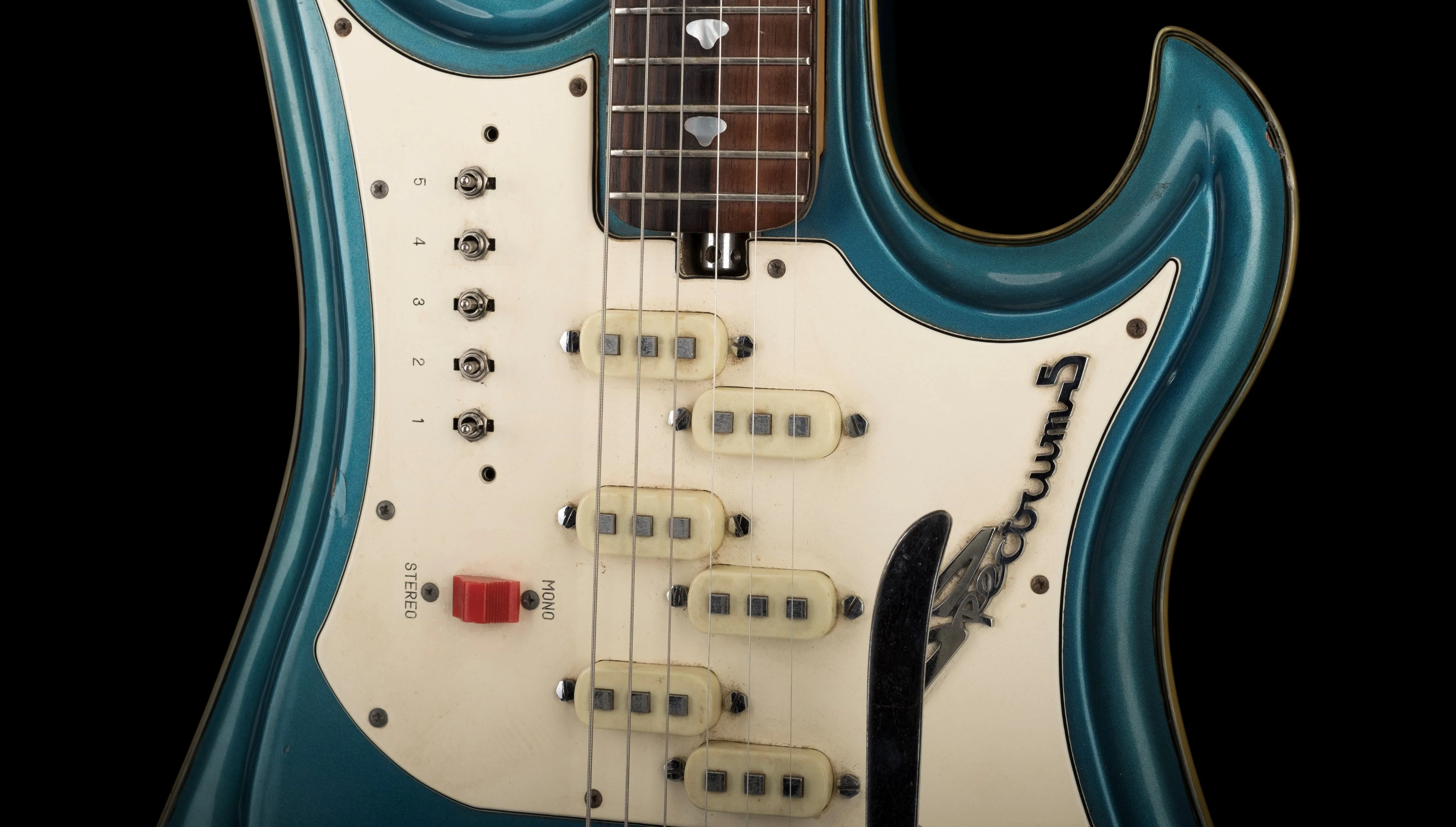 Vintage Teisco Spectrum V Owned by Ry Cooder - Image 11