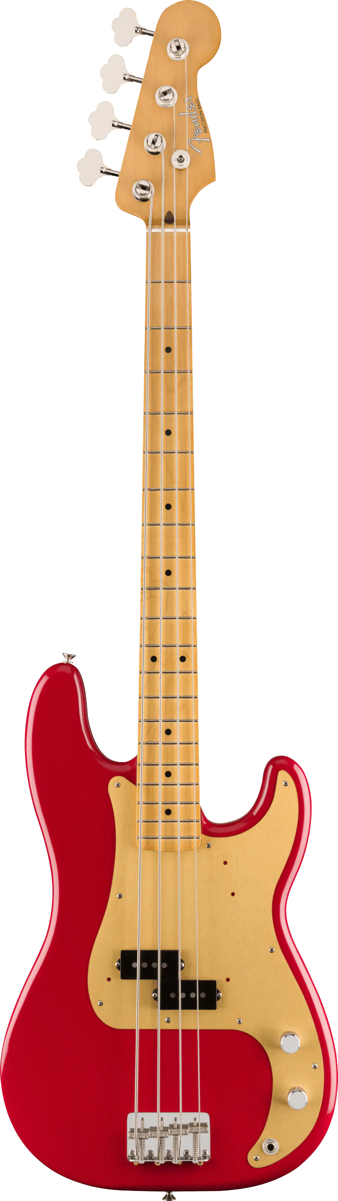 Fender Vintera '50s Dakota Red Precision Bass With Gig Bag - Image 2