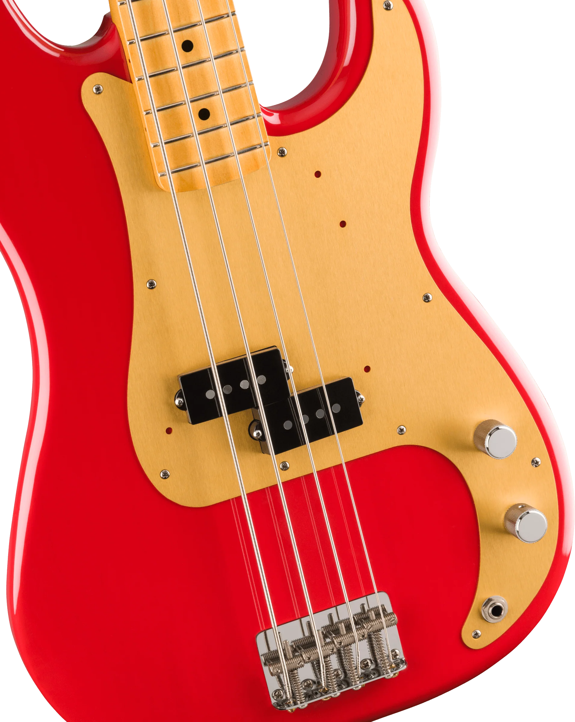 Fender Vintera '50s Dakota Red Precision Bass With Gig Bag - Image 3