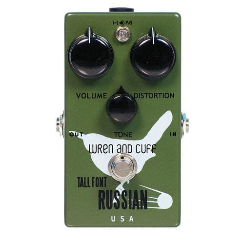 Wren and Cuff Tall Font Russian Fuzz Guitar Effect Pedal