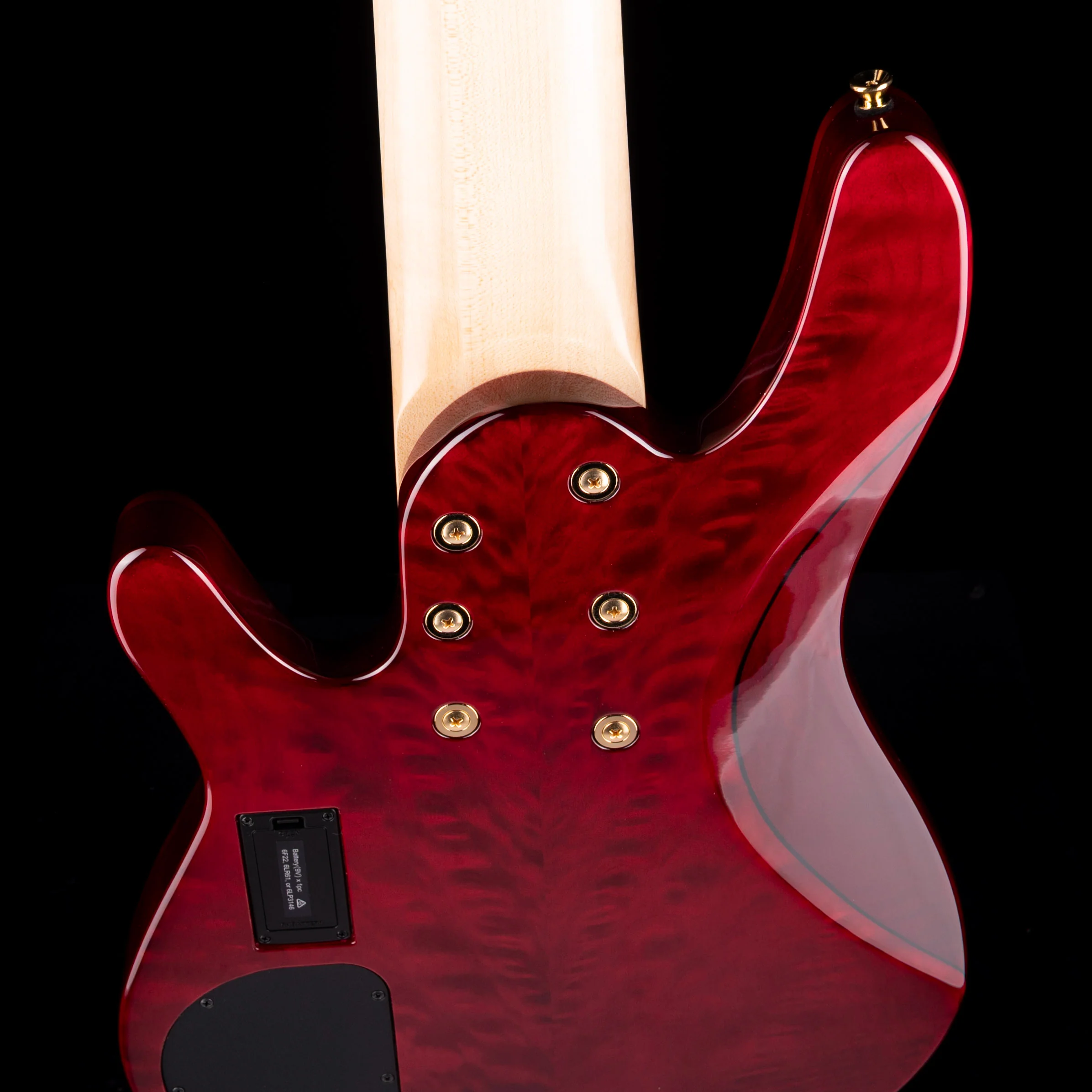 Yamaha John Patitucci TRB Signature Bass Translucent Dark Red with Case - Image 10