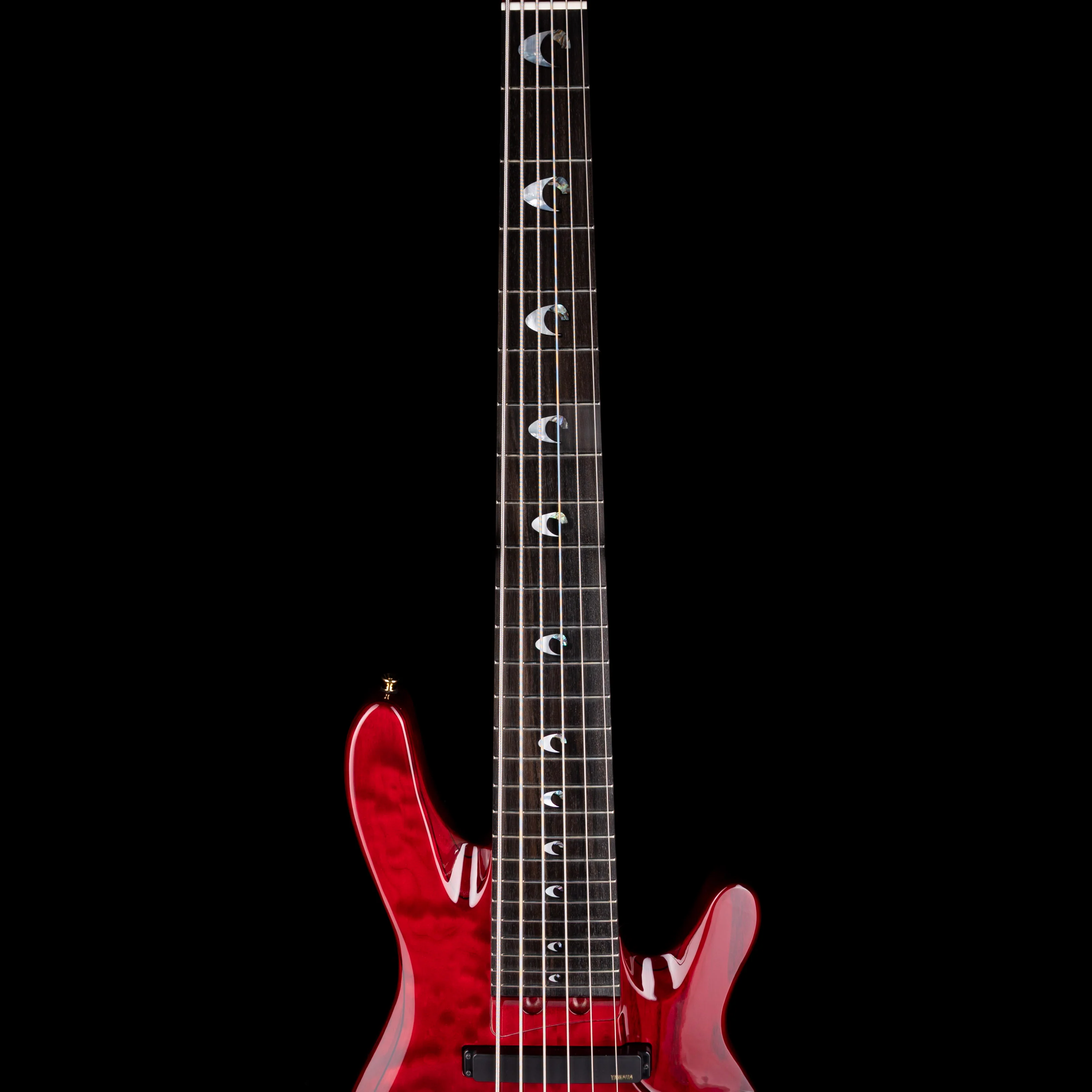 Yamaha John Patitucci TRB Signature Bass Translucent Dark Red with Case - Image 7